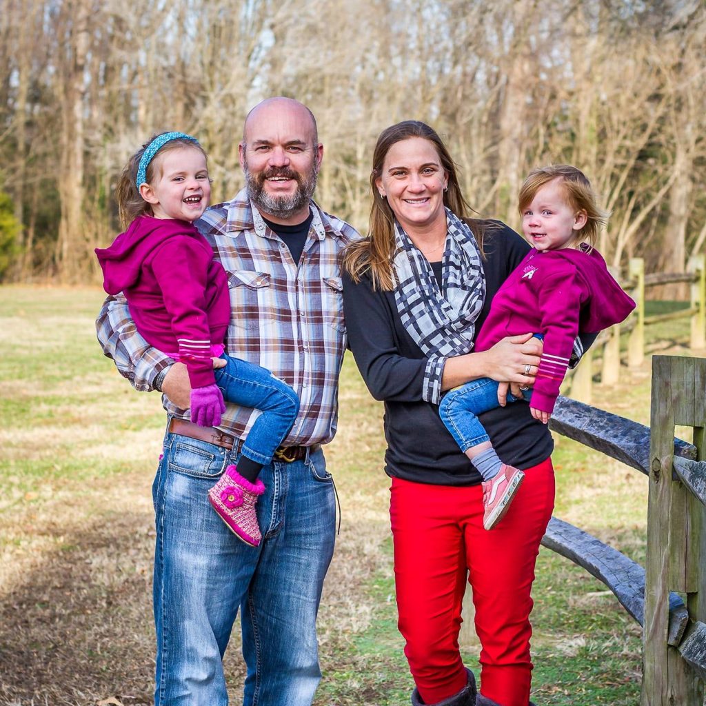 Certified MagnaWave Practitioner Christy and her husband with their two daughters. Offering PEMF Therapy and equine services in Virginia.